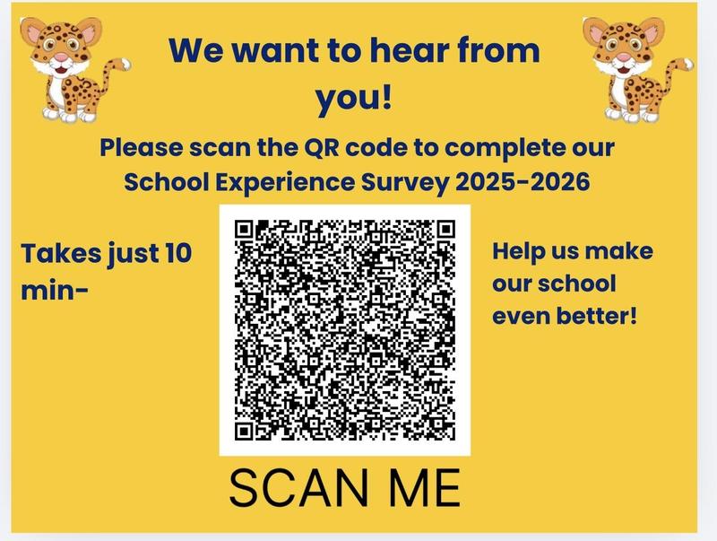 School experience survey QR CODE