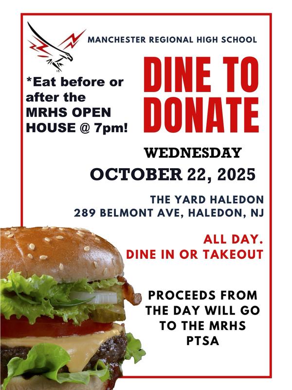 Dine to Donate at The Yard! - 10/22 - All Day