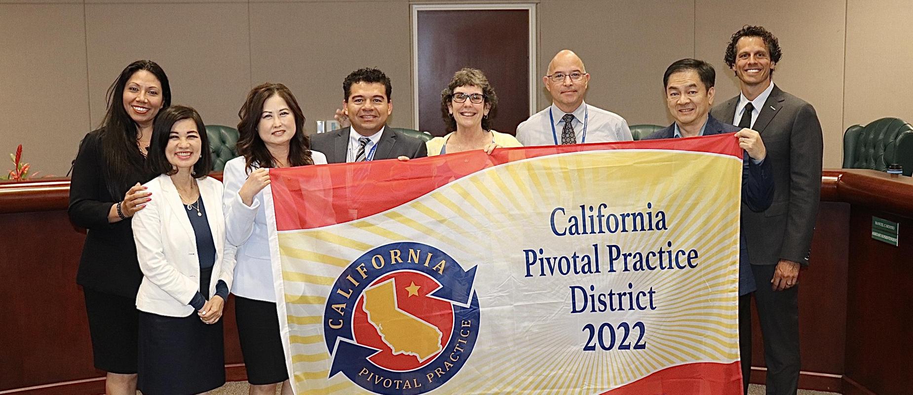 District receives California Pivotal Practice Award, thirteen schools at WSD were also honored as well.