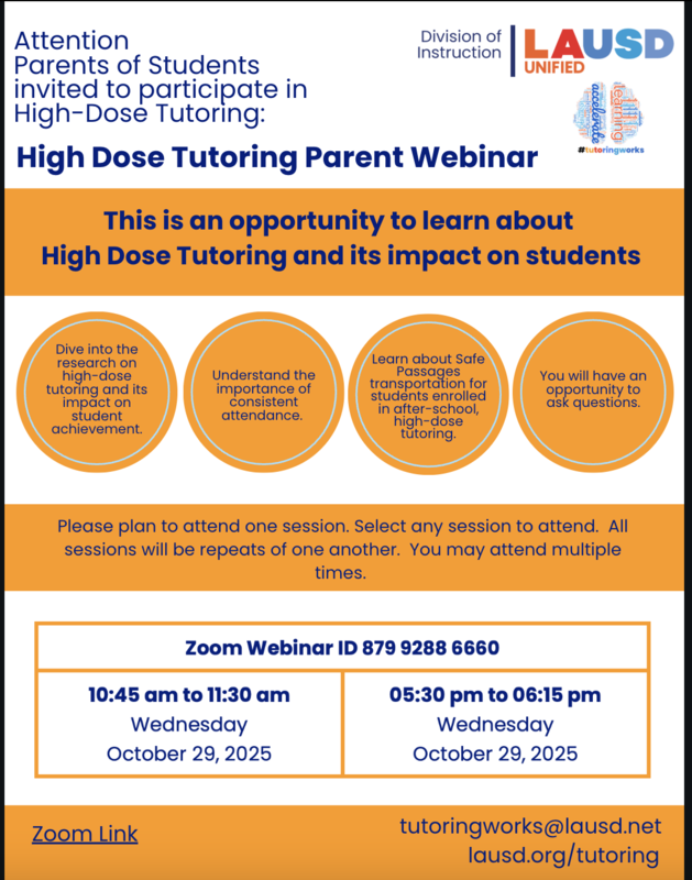 Tutoring Webinar