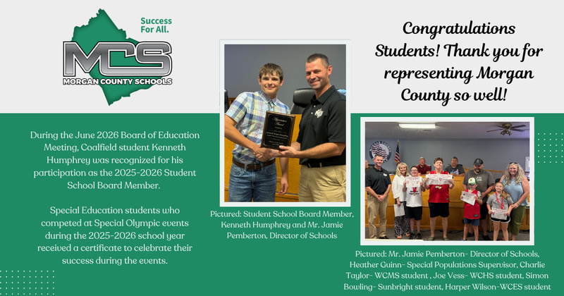 Student Recognition at June 2026 Board of Education Meeting