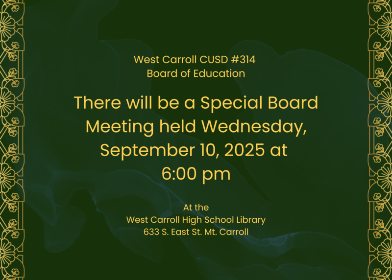 Special Board of Education Meeting