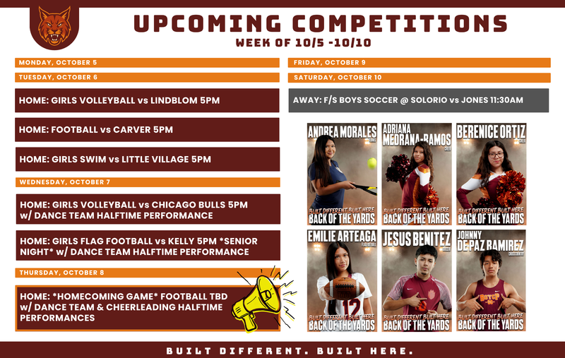 Oct 5-10 Athletic Competitions Featured Photo