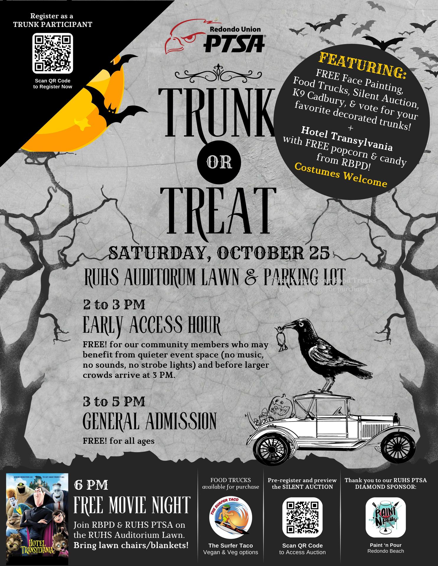RUHS PTSA Trunk or Treat