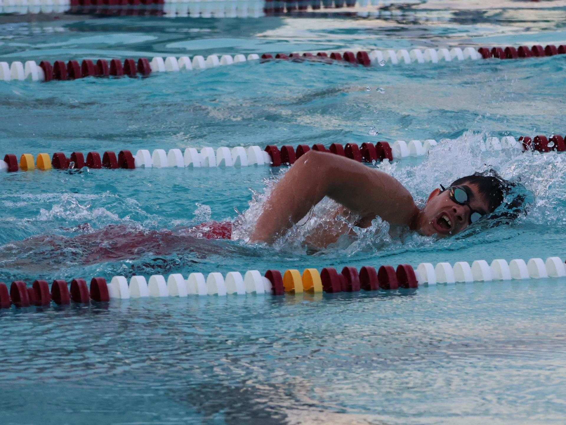 Jordan Vandenack swimming