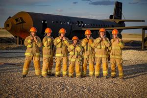 Frenship High School fire academy participants