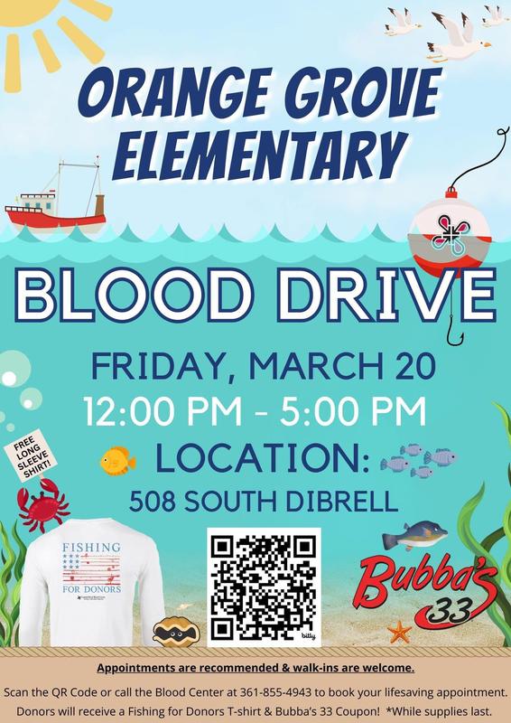 Blood Drive @ OG Elementary Firday, March 20 from noon to 5pm Featured Photo