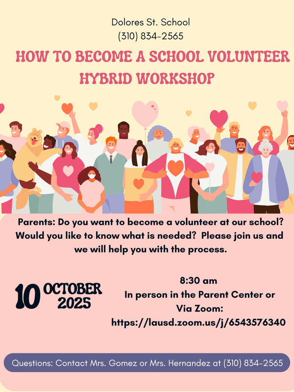 Flyer with picture of people and information for volutter workshop