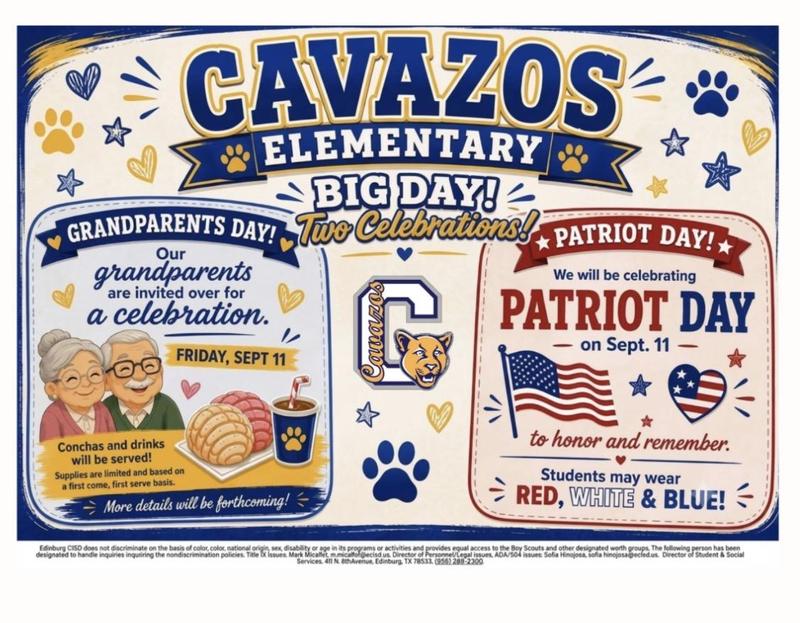 Grandparents day, Sept 11, and Patriot Day