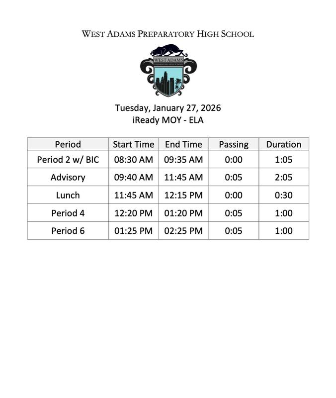 iReady MOY Reading Testing - 01/27/26