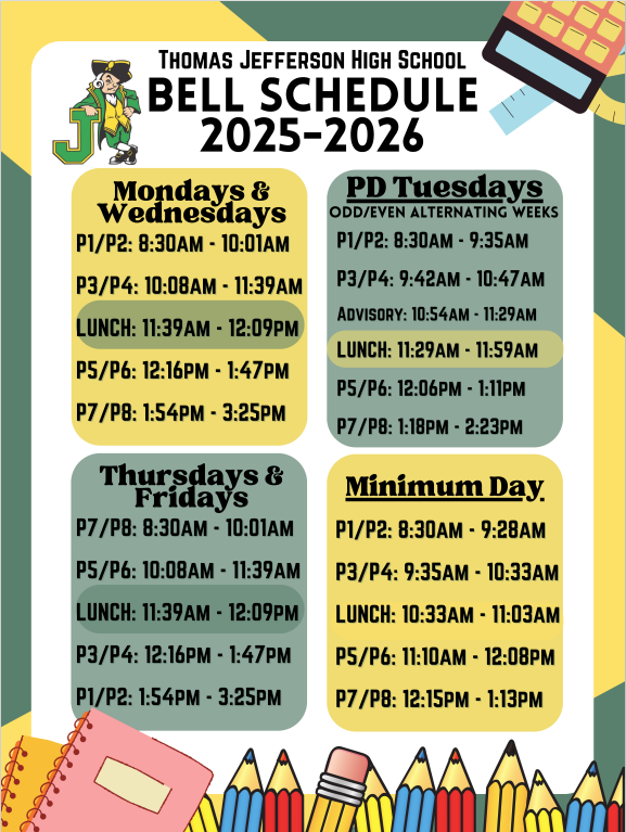 25-26 Bell Schedule