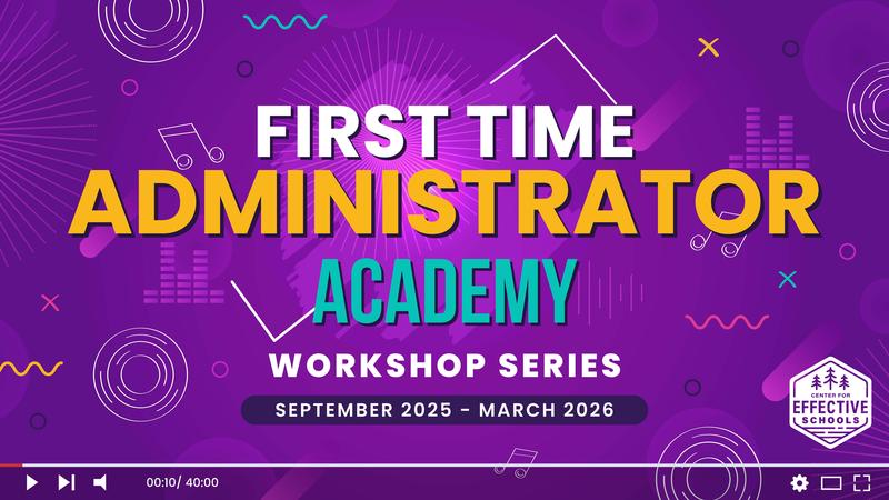 First Time Administrator Academy marketing graphic