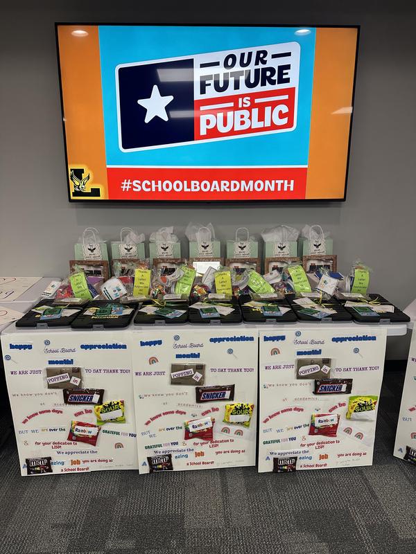 LISD Board of Trustees Board Appreciation LES/LMS