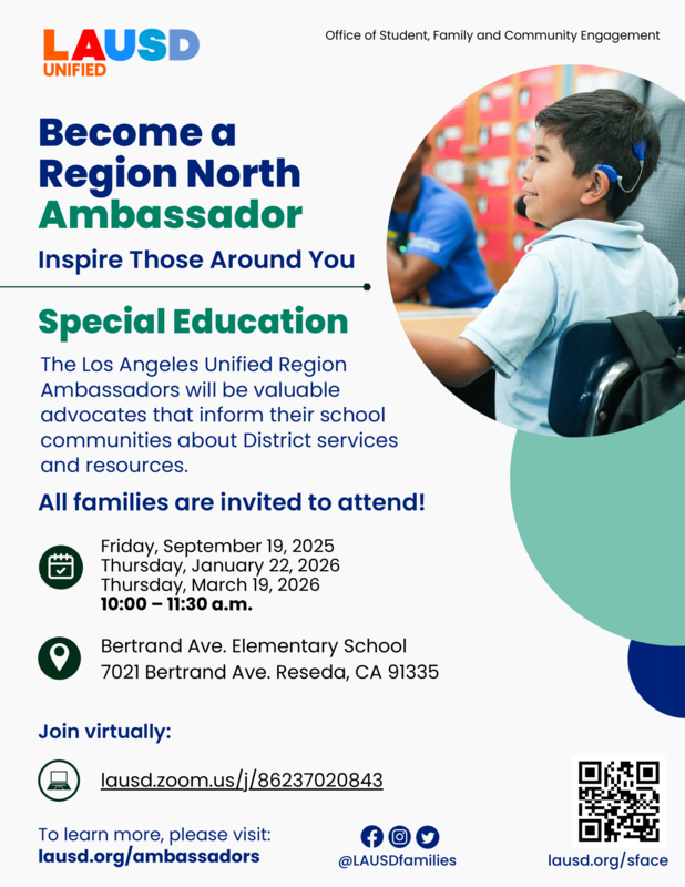 Special Ed Ambassador flyer en