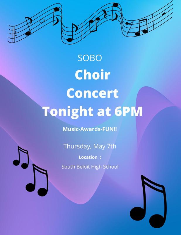 Choir Concert Tonight 5/7 @ 6 PM