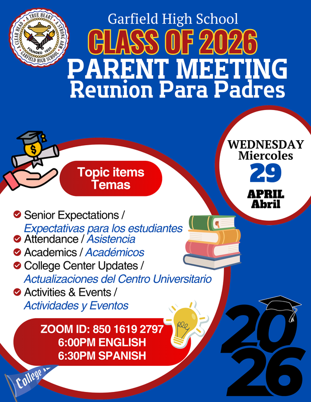 Parent Meeting flyer