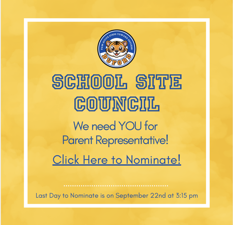 School Site Council Parent Nominations