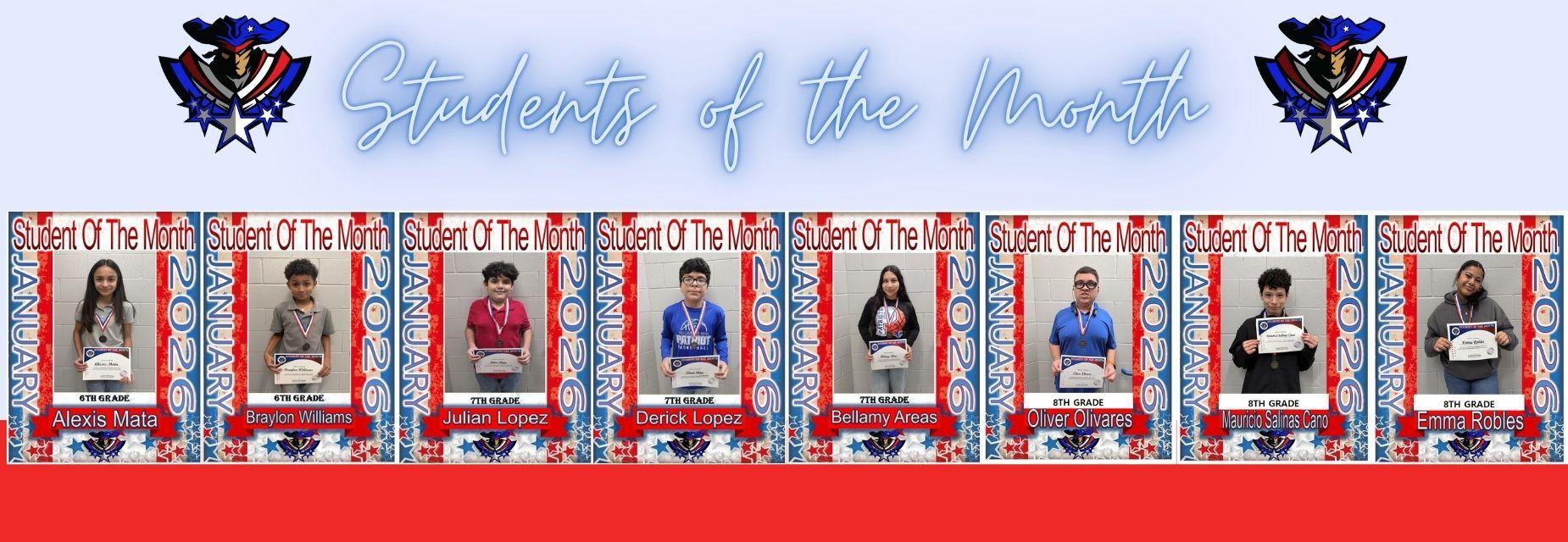 students of the month