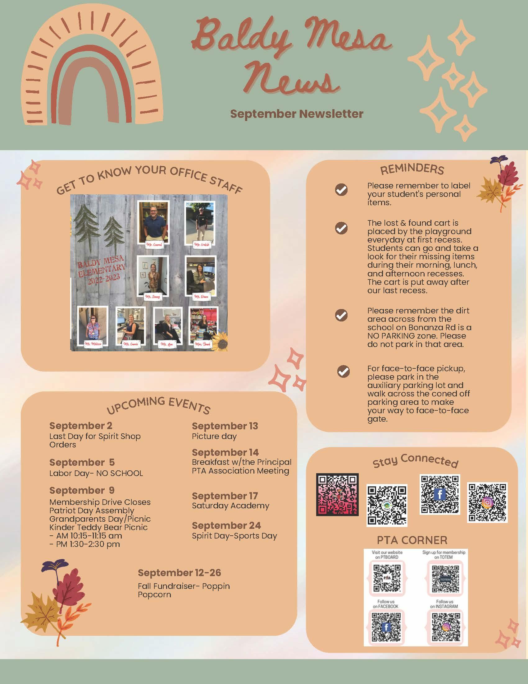 EVENTS STUDENTS Baldy Mesa Elementary School