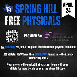 Free Athletic Physicals For Spring Hill Students