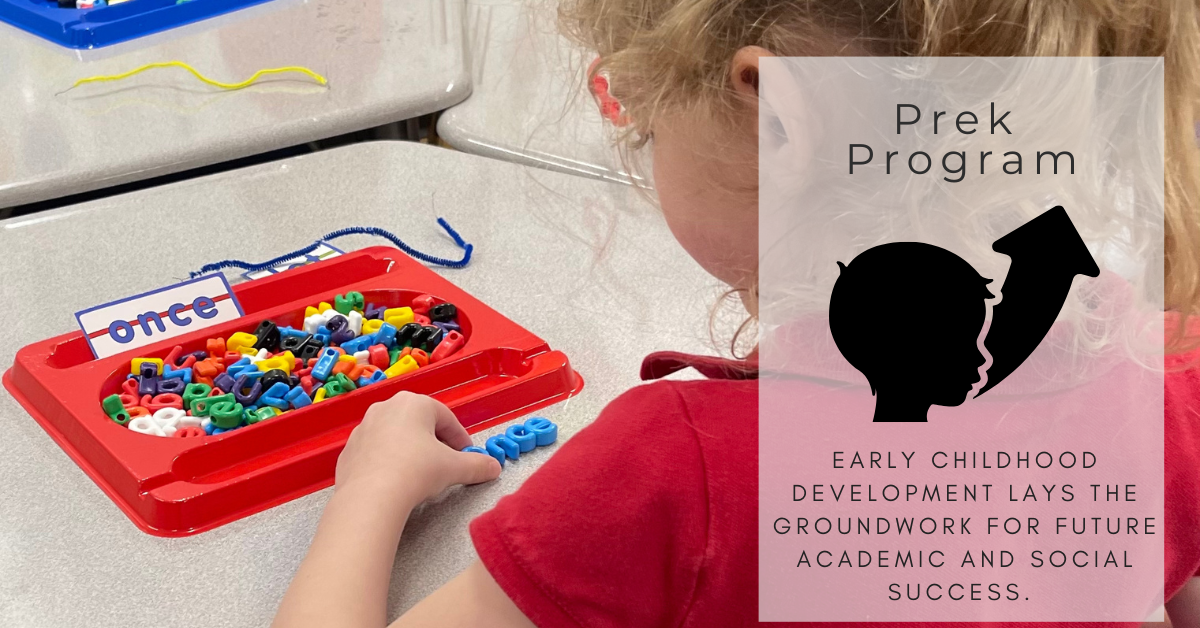 Southwest Prep Prek program children's development, setting them up for future academic and social success. 