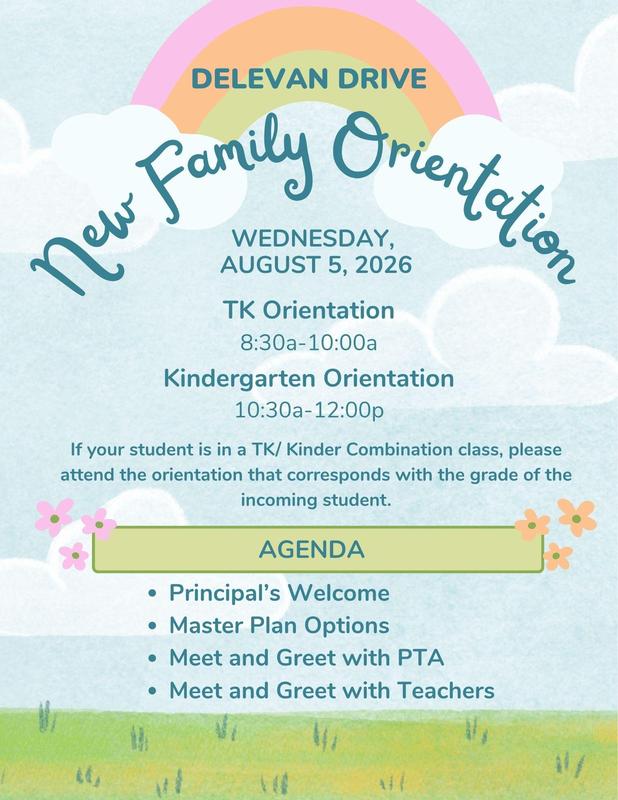 TK/Kindergarten Orientation: August 5, 2026 Featured Photo