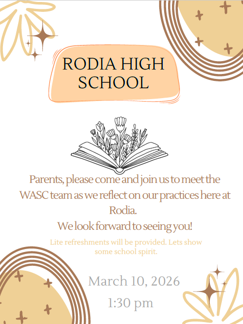 WASC Parent Flyer March 10