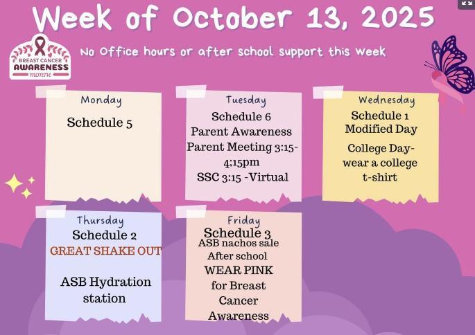 Week of October 13