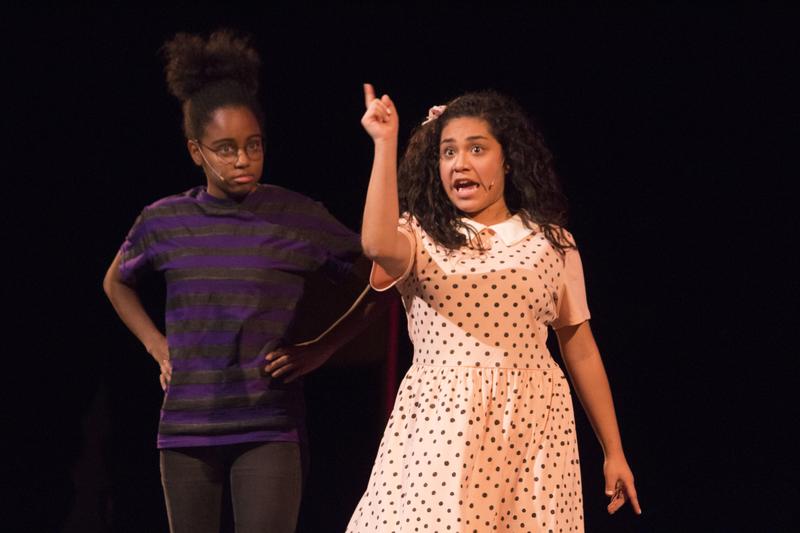 lucy from Charlie Brown on Stage