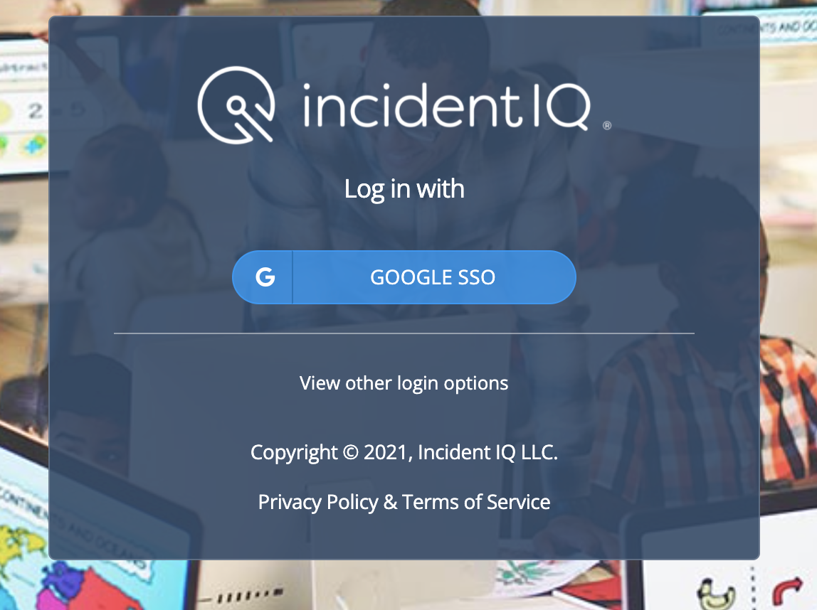 Homepage Incident IQ