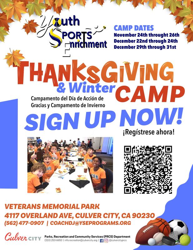 YSE Thanksgiving Break Sports Camp Featured Photo