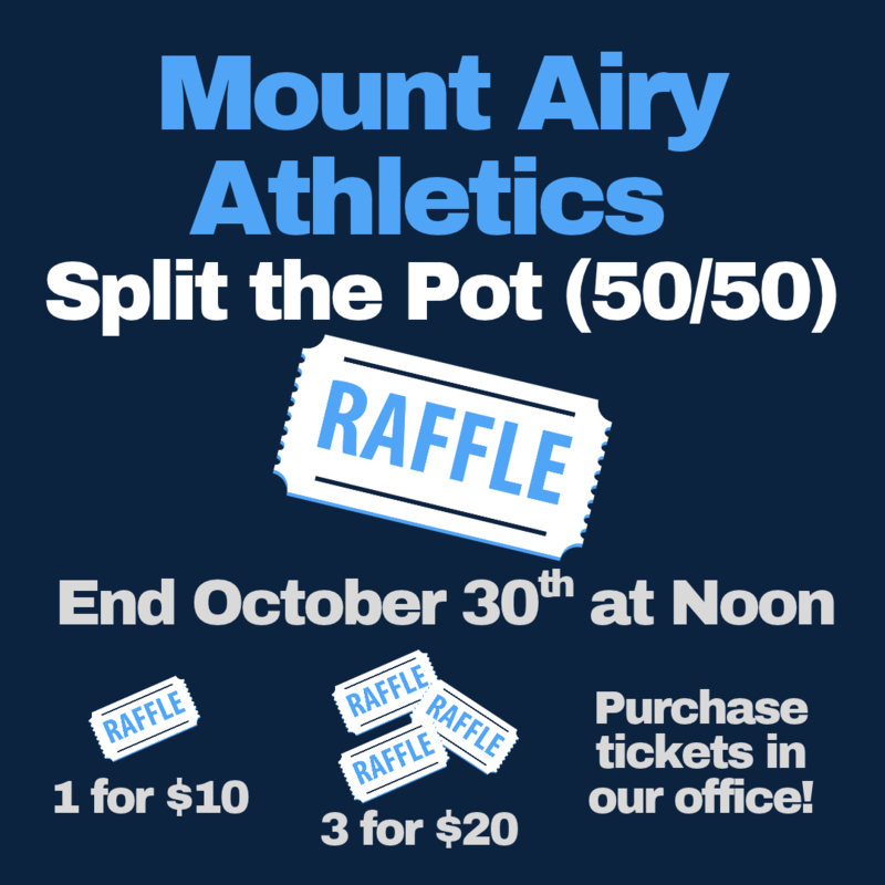 50/50 raffle event ends October 30th at noon