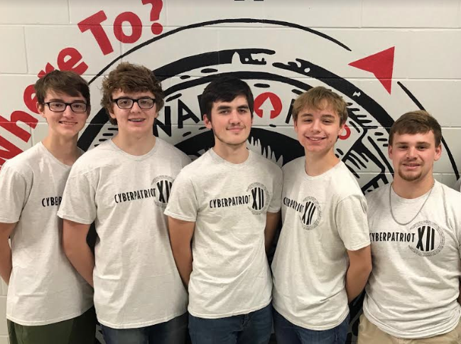 students in cyber patriot competition