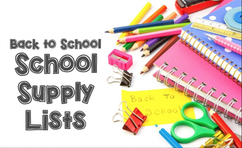 back to school list