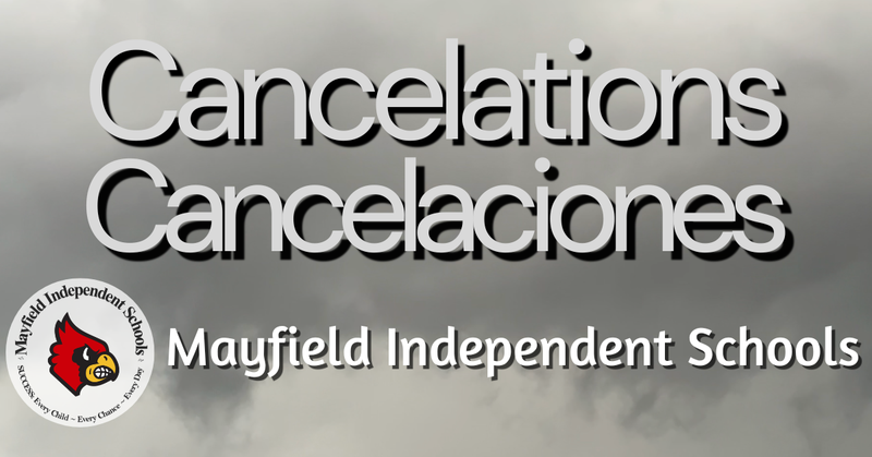 Graphic just stating Cancelations