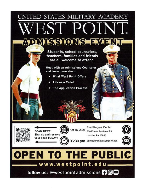 West Point Admissions/Military Academies Information Sessions