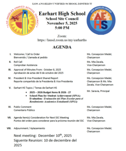 AEHS SSC Agenda 11.5