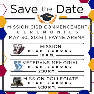 2026 Mission CISD Commencement Ceremonies
