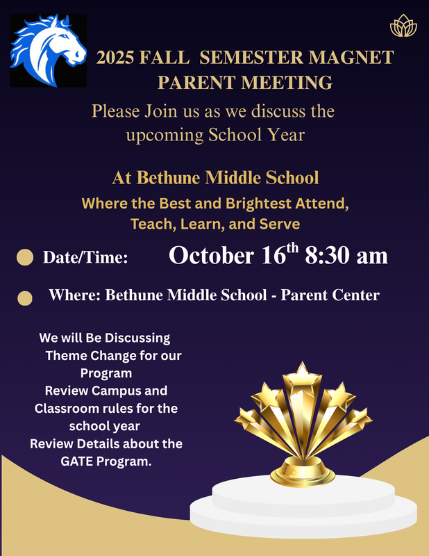 2025 Fall  semester Magnet Parent Meeting