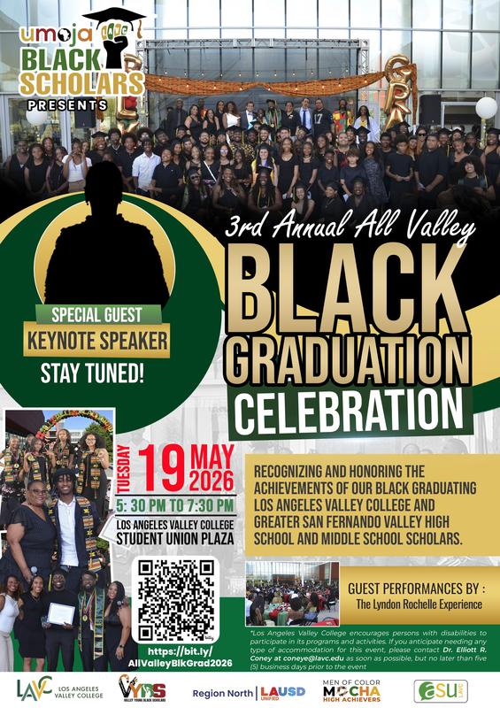 All Valley Black Grad event at LA Valley College on May 19th at 5:30pm