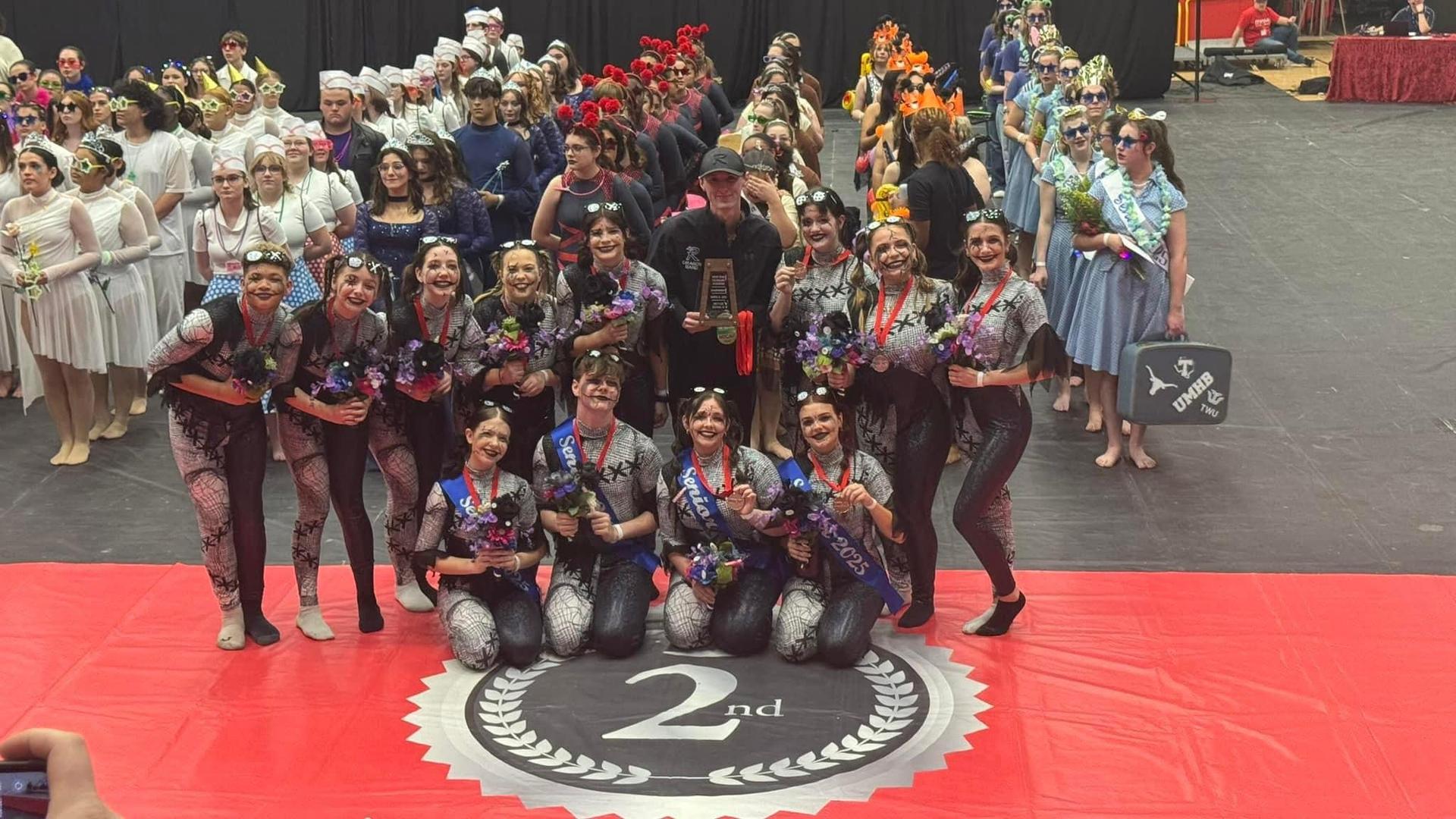 Winterguard competes at competition