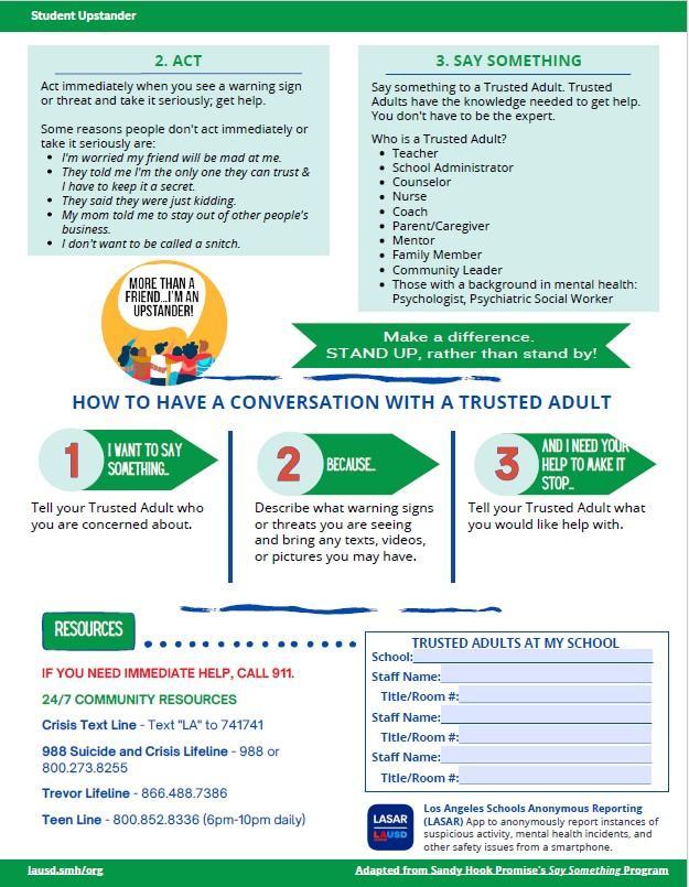 Student Upstander 2 of 2 