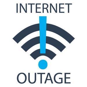 internet outage graphic