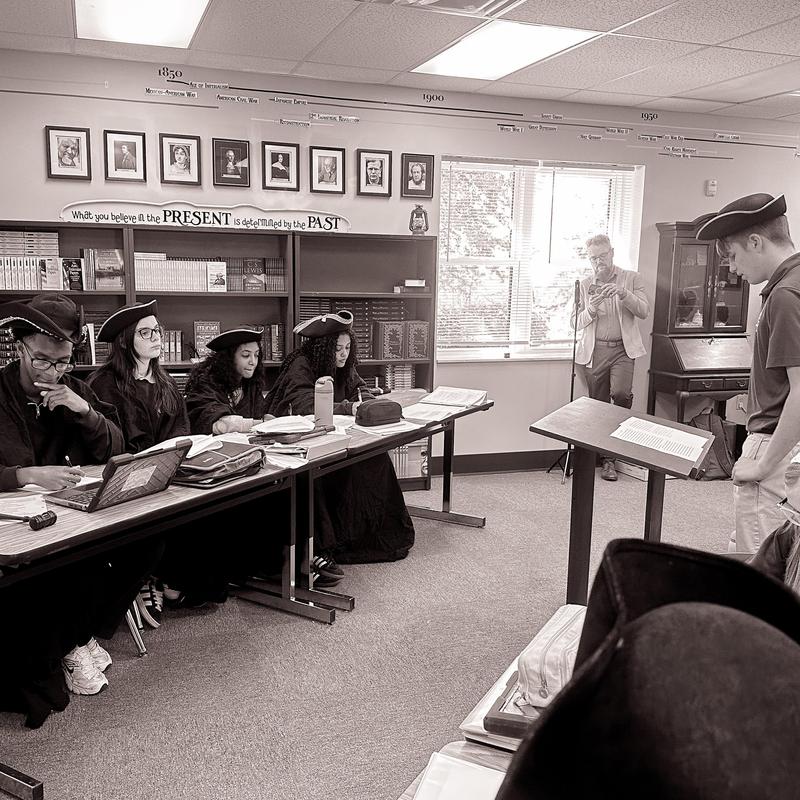 Students hold Boston Massacre Mock Trial Featured Photo