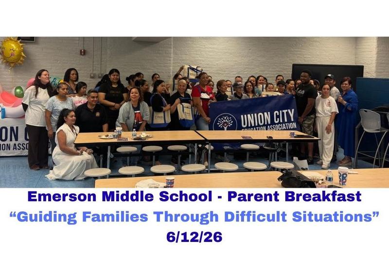 Parent Breakfast at the Emerson Middle School