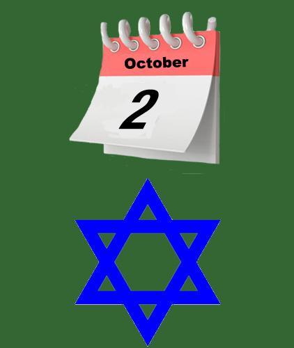 October 2 calendar page