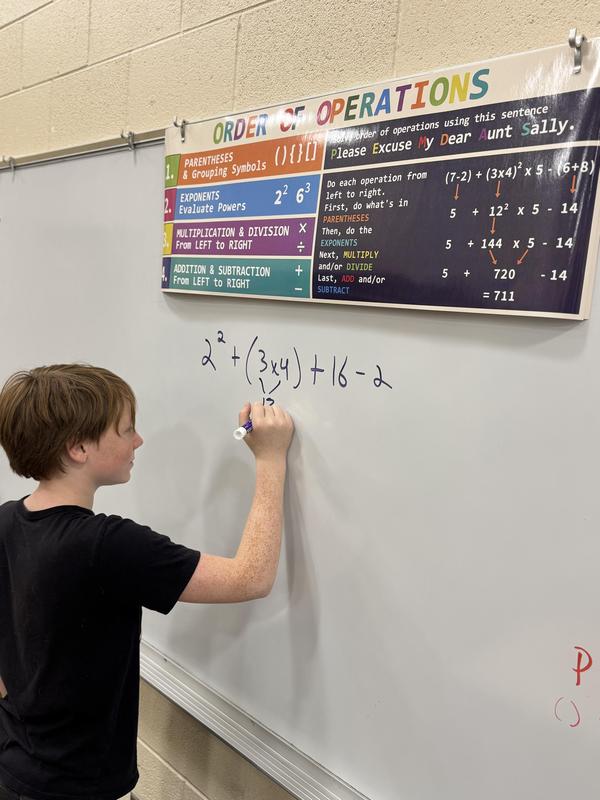 Students Tackle the Order of Operations