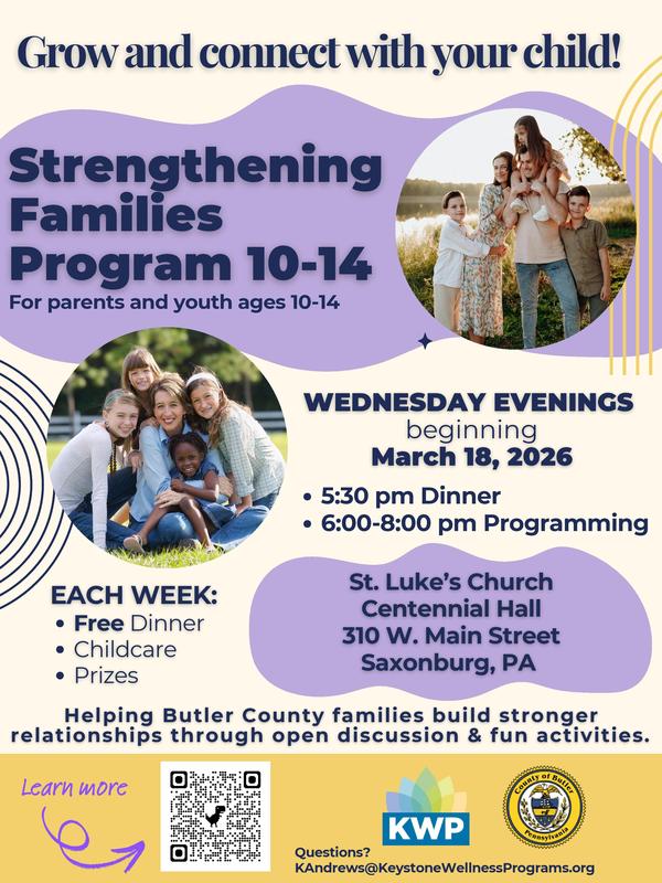 flyer for strengthening families program