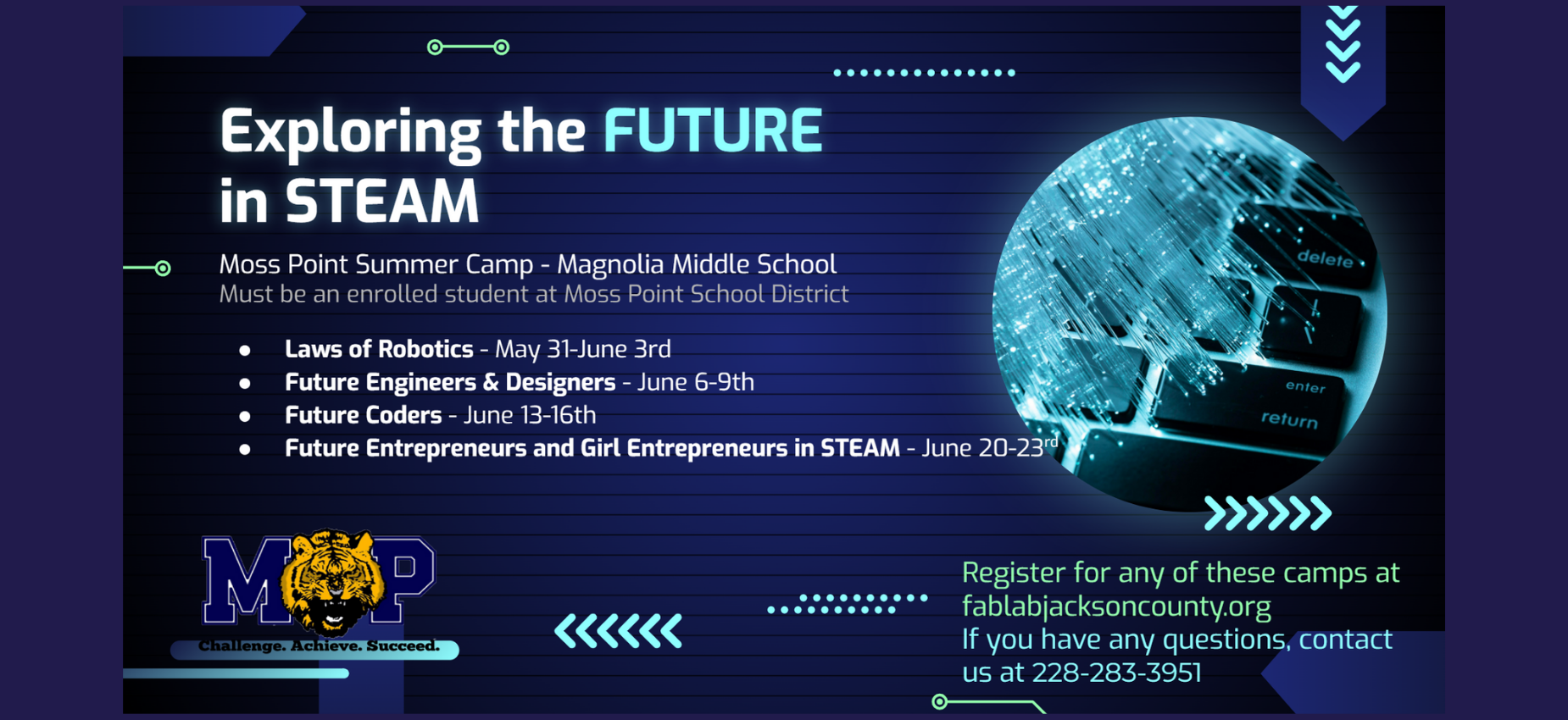 Click to Register Today - Free Summer Camps