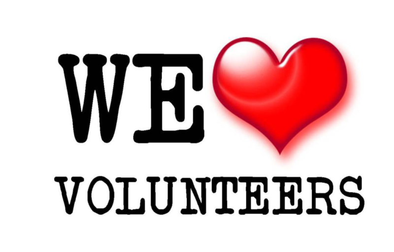 WE LOVE VOLUNTEERS